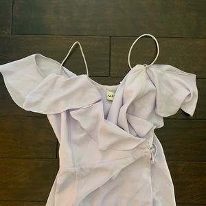 Fame and Partners Long Cold Shoulder Dress